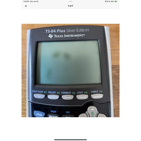 Texas Instruments TI-84 Plus Silver Edition Graphing Calculator w/ Cover *Tested - Picture 7 of 7
